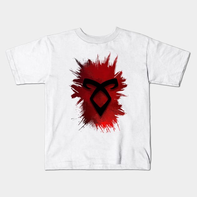 Shadow Hunters Rune Kids T-Shirt by FlowrenceNick00